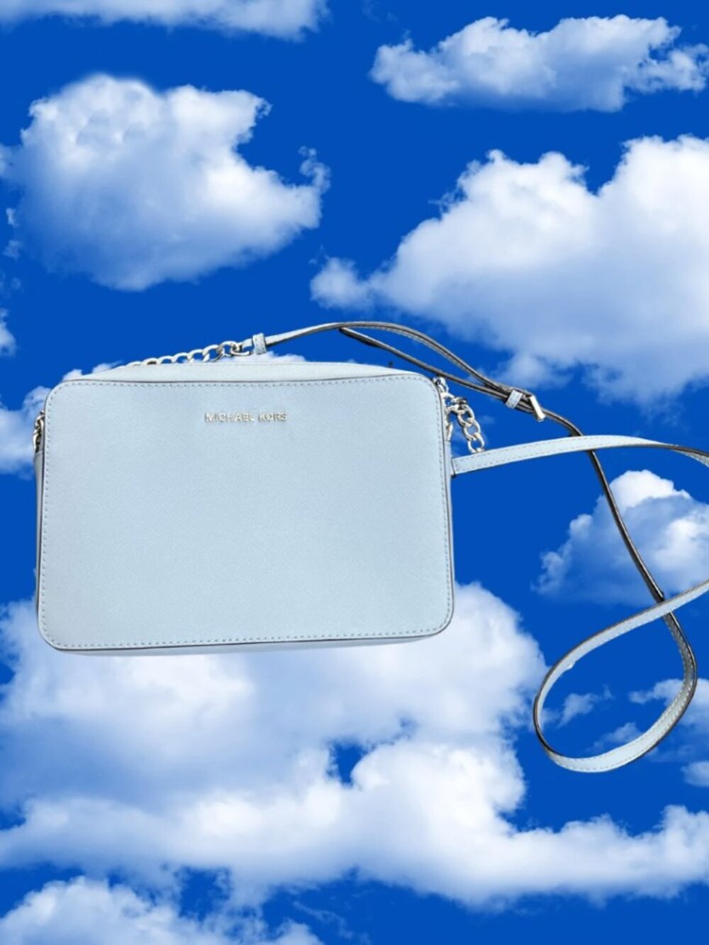Michael Kors Light Blue/Purple/Periwinkle Crossbody Bag